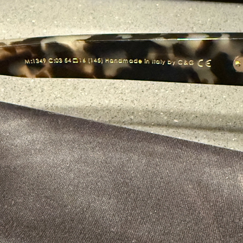 Cutler and Gross Semi Rectangular Sunglasses Tort… - image 4